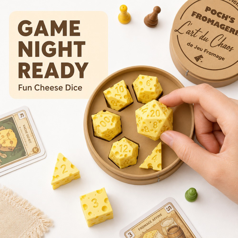 Creative Irregular Cheese Shap - Board Game Live recension och pris